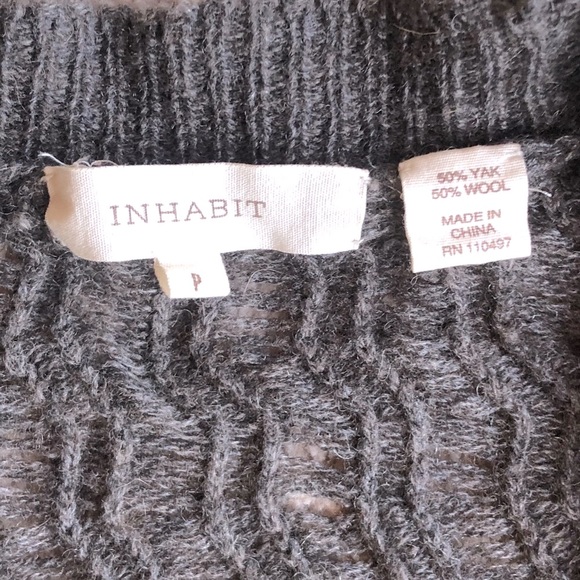 Inhabit Brand Yak and Wool Oversized Grandpa Style Cardigan with pockets - Picture 8 of 11